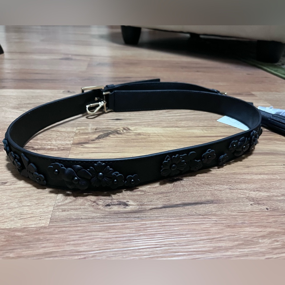Kate Spade Make it Mine 3-D floral strap with removable tassels, NWT
